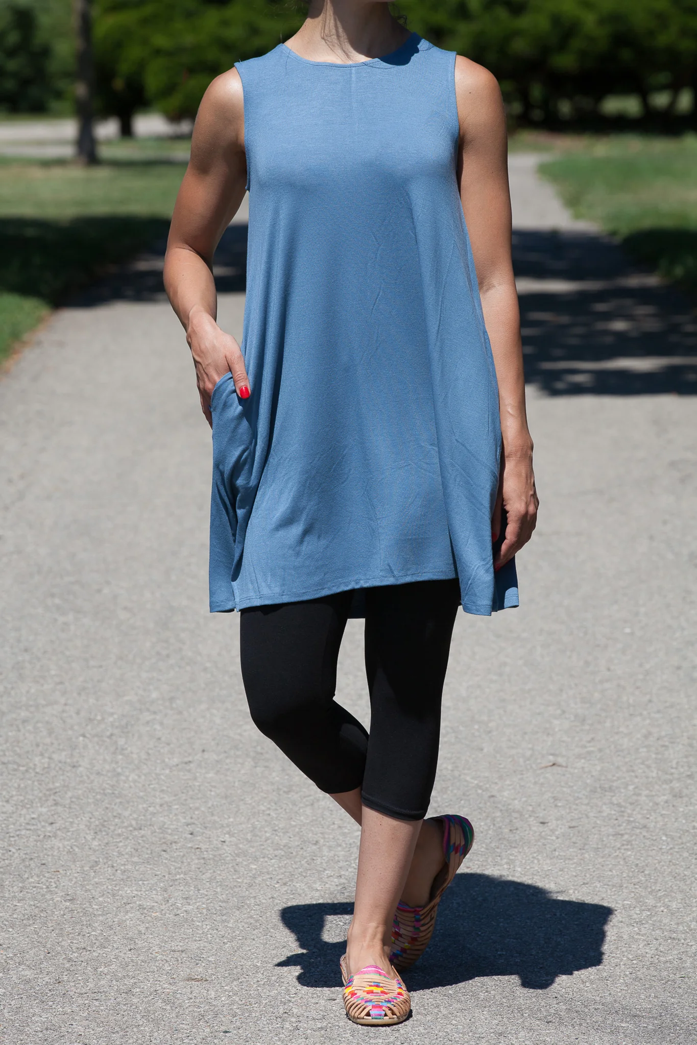 Long Tank Tunic (WITH POCKETS) - Image 16